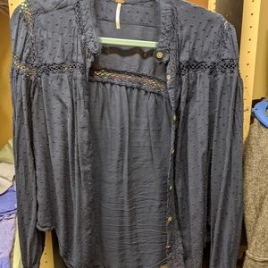 Free People Button Down Long Sleeve